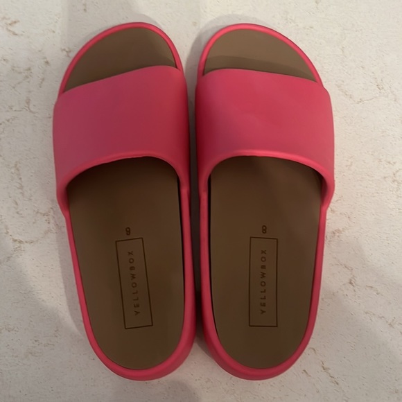 Yellow Box Flatform Sandals - Picture 3 of 3